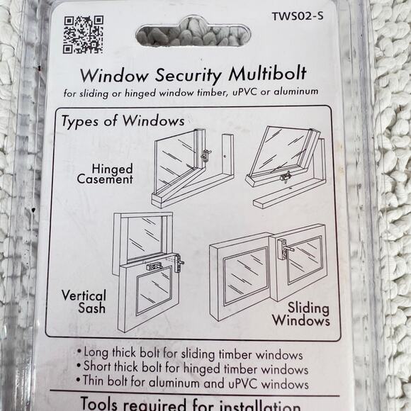 Toledo Window Security Multi Bolt TWS02-S Hinged Casement, Vert. Sash, Sliding - Picture 7 of 10